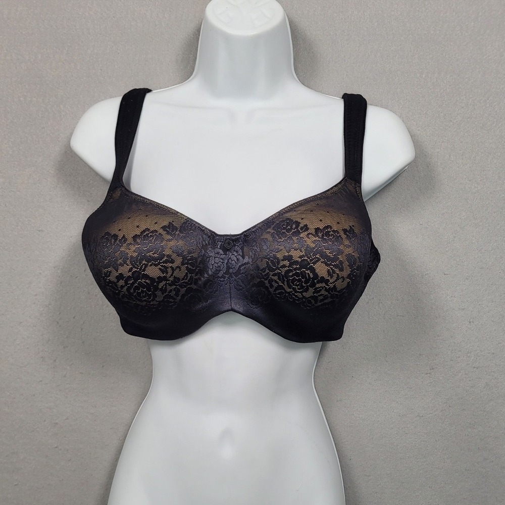 Soma Stunning Support Balconette Bra‎ 34G Black Lace Underwire 70964 Womens